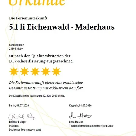 Vakantiehuis Reetdorf Geltinger Birk Malerhaus Eichenwald *